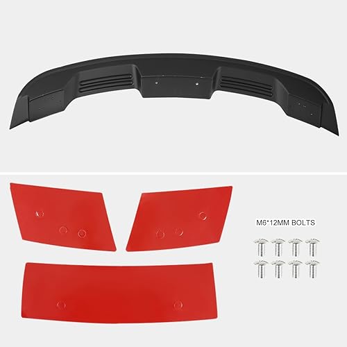 Miniatura 4 de Spec-D Tuning Alerón trasero de maletero ABS estilo GT500 negro mate para modelos Ford Mustang 2015-2022