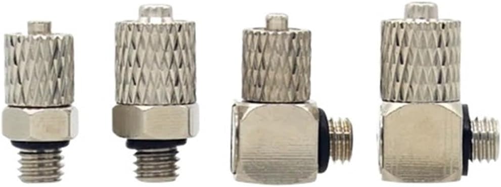 10PCS M Series Miniature Fittings M-5H-4 M-5HL-4 Male Thread Pneumatic Pipe Air Hose Quick Fitting Mini Connector M3 M4 M5 M6(M-6H-4)