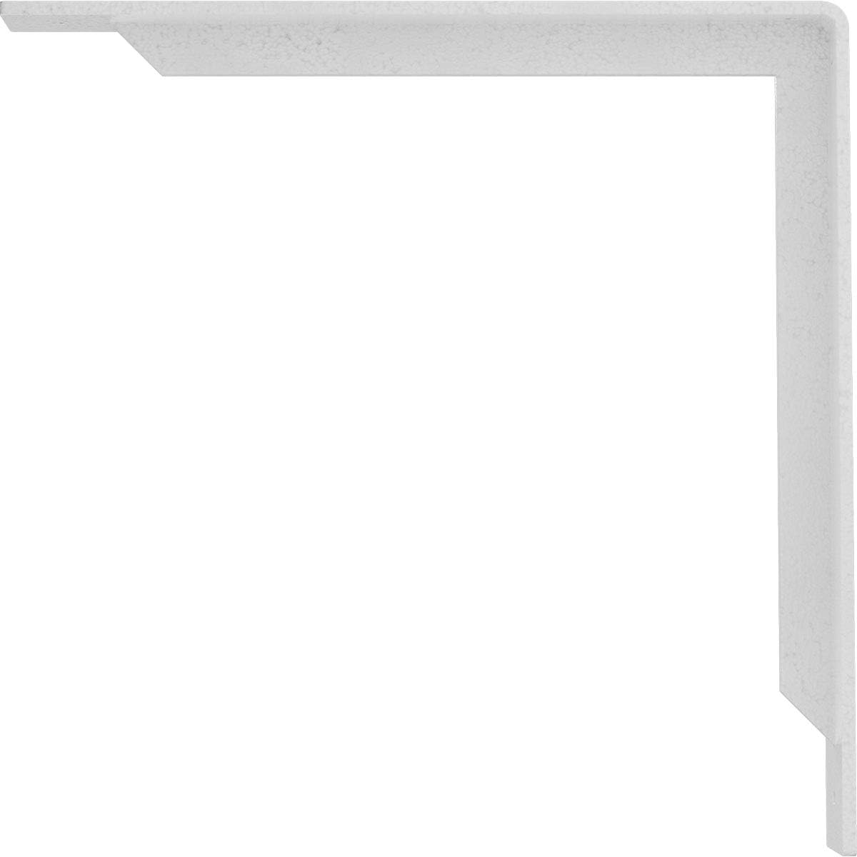 Ekena Millwork BKTM02X16X16STHWH 2 inch W x 16 inch D x 16 inch H Stockport Steel Bracket, Hammered White