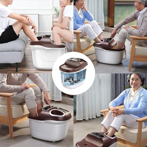 Masajeador de pies Foot Spa/Bath con 6 rodillos de masaje y calor, control digital de temperatura, baño de tina para aliviar la presión y cansancio de los pies, compartido para 2 personas miniatura 2