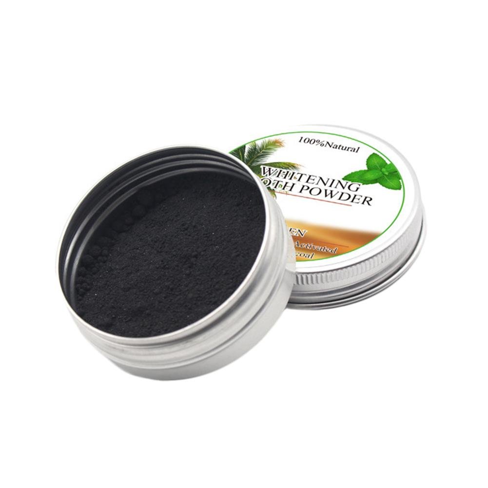 Teeth Whitening Powder Coconut Charcoal Composition Teeth Whitener for Coffee&Cigarette&Wine Stains Removal, 15g