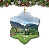 Photo Gallery umsufa lahaina, ornamento per albero di natale, montagna hawaii, usa, souvenir da viaggio, 7,6 cm, in porcellana, doppio lato Photo Gallery umsufa lahaina, ornamento per albero di natale, montagna hawaii, usa, souvenir da viaggio, 7,6 cm, in porcellana, doppio lato