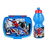  ★BOTELLA DE AGUA: Preciosa botella deportiva con diseño a juego de la lonchera escolar. Cuando gira la tapa, el pico de bebida sube y puede volver a cerrarlo.
