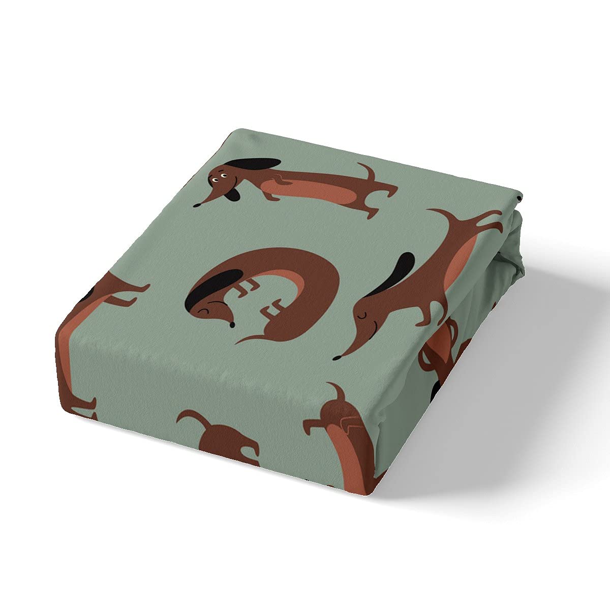 Juego de funda de edredón para niños y niñas, juego de cama de perro salchicha lindo juego de ropa de cama de animales de dibujos animados y ropa de cama para niños y niñas, cachorros, amantes de la