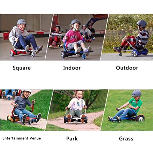 Terza immagine Hoverboard, Carrello Hover Regolabile, Go Kart per Scooter Elettrico Drift Suspension Kart Compatibile con Classic 6.5 Pollici, Red