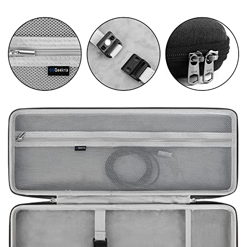 Image of GEEKRIA 75% Keyboard Case, Hard Shell Travel Bag for Compact 84 Key Computer Mechanical Gaming Keyboard, Compatible with Logitech POP Keys /POP ICON Combo /MX Mechanical Mini (Dark Gray)