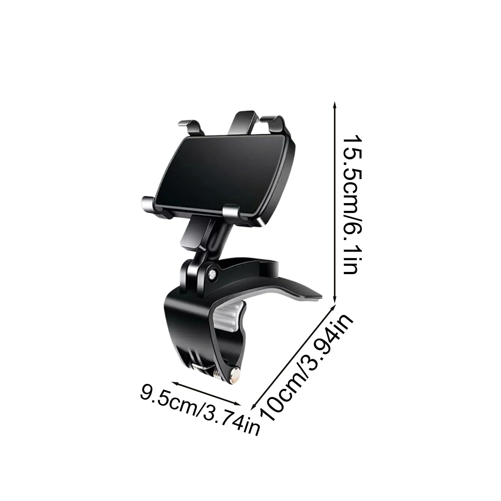 Porta telefono cruscotto auto Auto Antivibrazione | Supporto Per Cellulare Da Applicare Al Parasole 'Auto Per Berlina, SUV, Camion, Rimorchio, Camper, GPS, Navigazione,