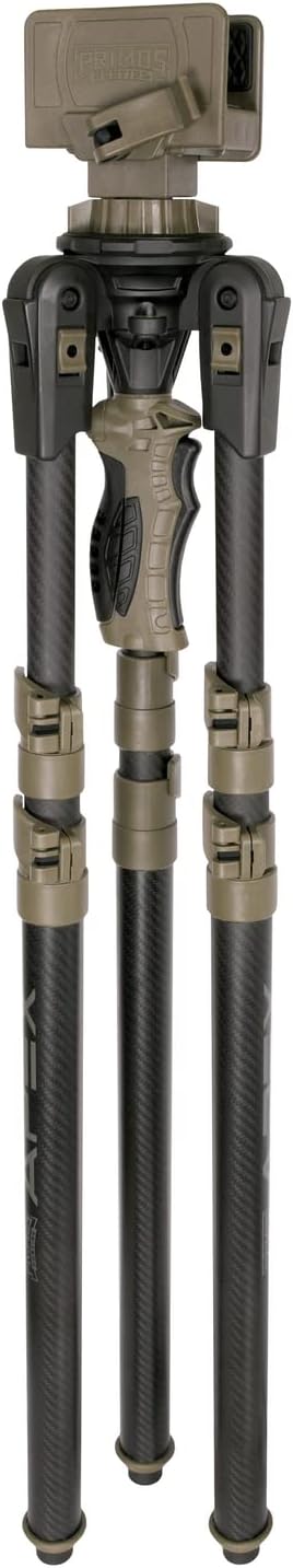 Primos Hunting Trigger Stick Apex Carbon Fiber Shooting Rest Tripod - Stable Rifle Mount for Shooting Long Range, One Handed Easy Adjustment with Trigger System