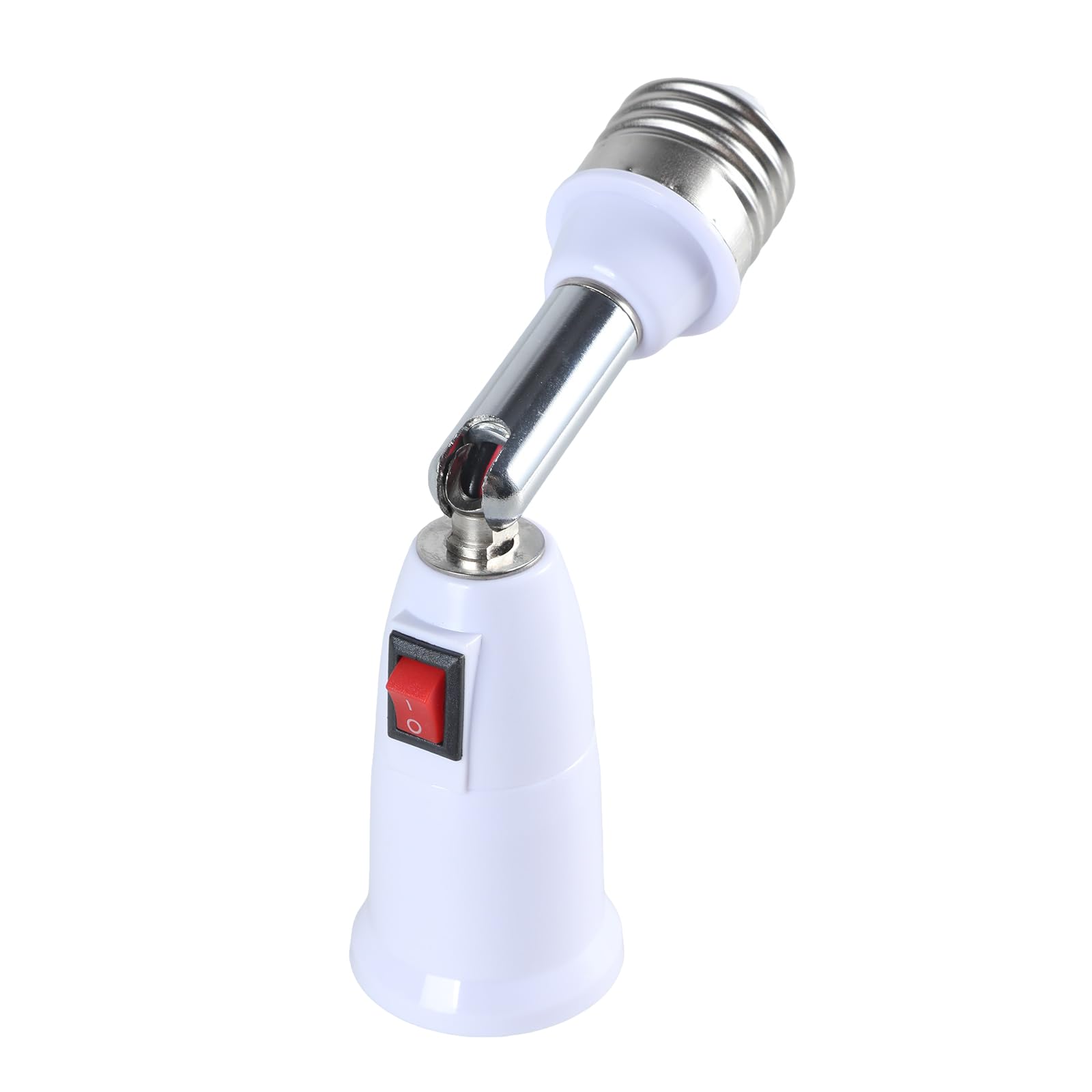 HDOYTXXM E27 to E27 Lengthened Lamp Base 180 Degree Rotation Tube LED Light Bulb Extension Holder Head Conversion Socket Base Converters