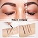 Magic Eyebrow Pencil, Waterproof Microblading Eyebrow Pen for Women with 4 Fork Tip for Natural-Looking Hair-Like Defined Brows Effortlessly (Brown)