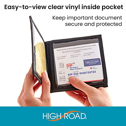 High Road Car Registration And Insurance Card Holder For Sun Visor, Glove Box Or Console #TOP2