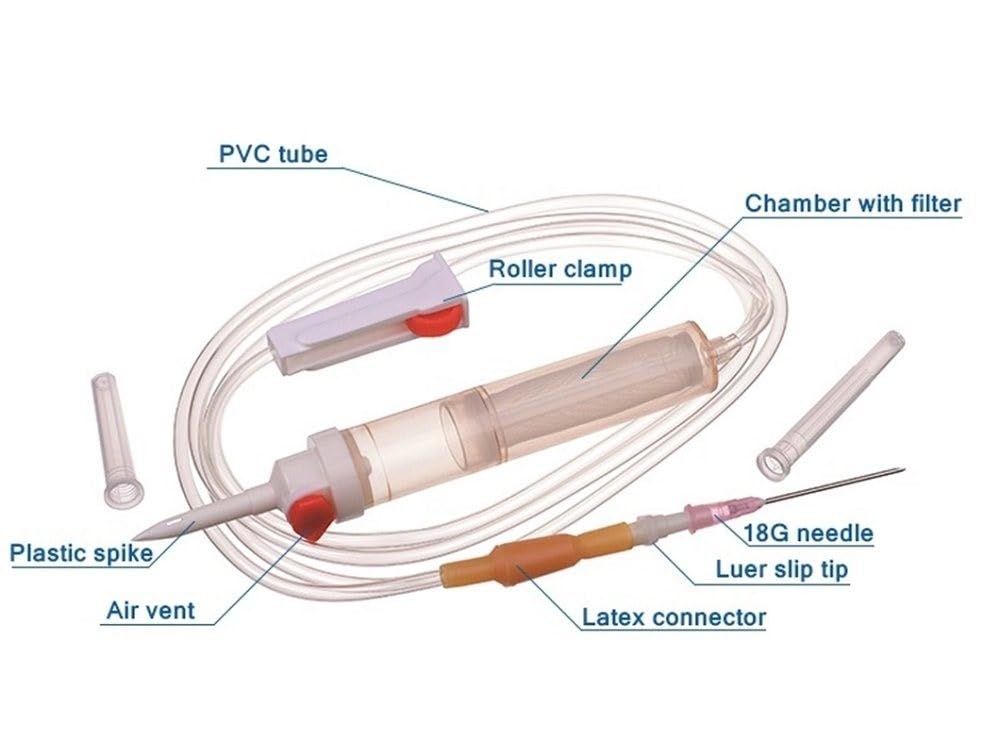 Medrop Blood Administration Set | Sterilized Ready For Use|Sterile  