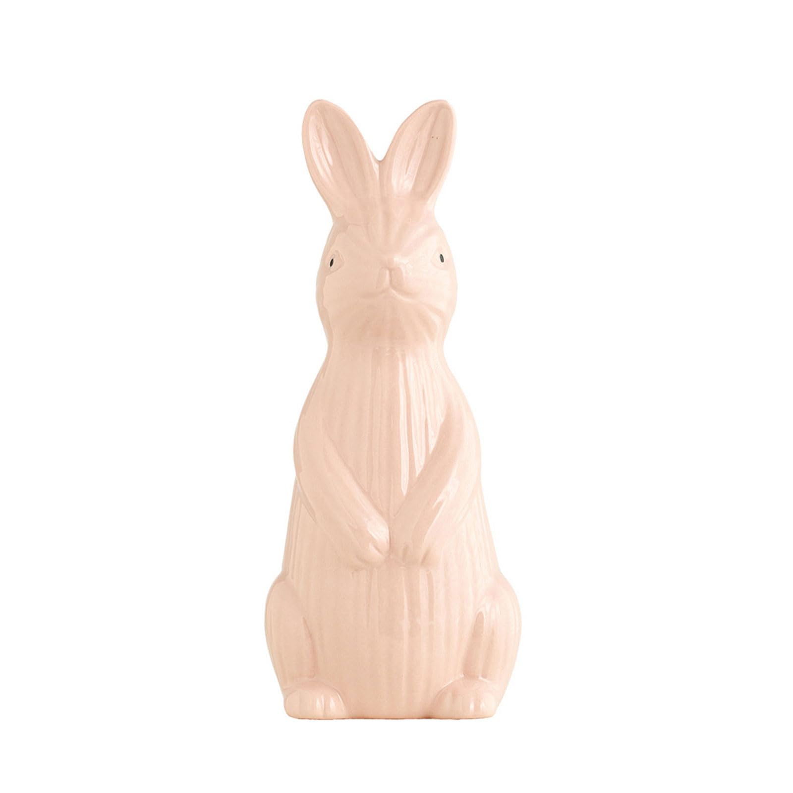ZEPFJHE Ceramic Rabbits Figurine Decorative Animal Statue Home Decoration for Bookshelf and Offices Desk Ceramic Lagomorph Figurine