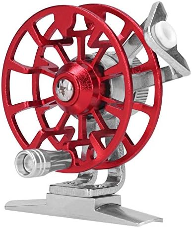 Crisis Smooth Ice Fishing Reel, Right-Handed 2.1in Fishing Reels Spinning, Portable Fishing Enthusiast Boat Fishing for Ice Fishing Fishermen(red)