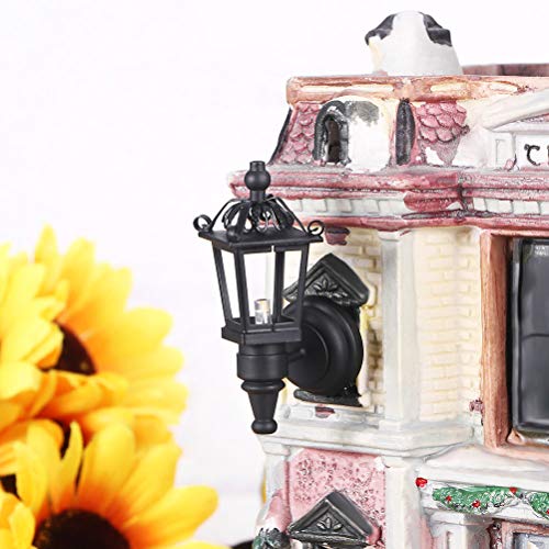 Toyandona 2Pcs Dollhouse Led Wall Sconces 1: 12 Scale Wall Lamp Simulation Miniature Furnitures For Diy Dollhouse Living Room Mini Toy Wall Lamp Models Black #TOP6