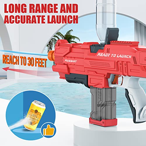 Electric Water Gun For Adult Kid - Powerful Auto Refill Squirt Gun With Battery Powered Large Capacity Strongest Water Soaker Gun Blaster Pistol For Girl Toy For Pool Swimming Summer Party Outdoor Red #TOP4