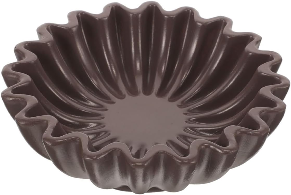 BESPORTBLE Decorative Resin Craft Bowl Leaf Edge, 10-inch Multipurpose Snack Container and Jewelry Storage Tray, Black Decorative Bowl for Entryway Key Holder and Living Room Table Accent