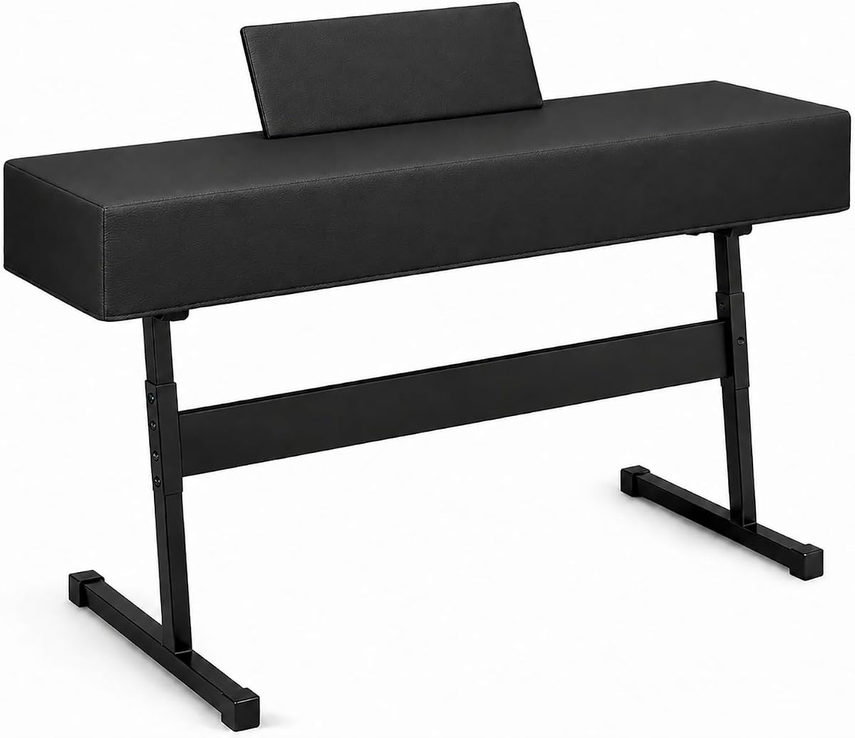 Funda para teclado de piano de 88 teclas, resistente al agua, al polvo y al pelo de mascotas, tela gruesa suave de primera calidad, fácil de limpiar, sin costuras y elegante protector de piano digital para uso en el hogar y el estudio (negro)