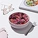 W&P Porter Bowl Lunch Container w/ Protective Non-slip Exterior, Blush 1 Liter | Lid & Snap-tight Silicone Strap | Food Storage, Bento Box, Meal Prep | BPA-Free Ceramic