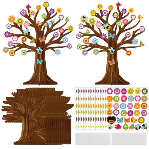 Cinrobiye 30 Set Spring Craft Kit Flower Bird Butterfly DIY