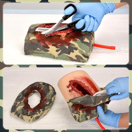 Image of Thigh Laceration Wound Packing Trainer for Bleed Control in Medical Education, First Aid Emergency Practice, and Military Trauma Training