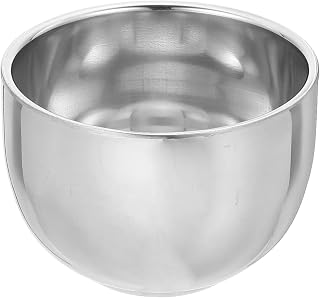 Beavorty Shaving Cream Foaming Bowl Stainless Steel Soap Man Soap Marble Set Mens Grooming Set Grooming Set for Men Metal Shaving Bowls Shaving Accessory Stainless Shaving Mug Men Supply