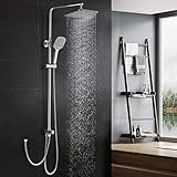 El sistema dispone de dos mangueras de ducha – Ambas con superficies lisas antiarañazos que son fáciles de limpiar: la manguera de ducha de 60 cm de longitud es para conectar tu ducha o bañera existente y la manguera de 150 cm de longitud para la ducha de mano