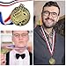 Kenning 12 Pcs 2'' Award Medals Bulk Gold Math Award Medals with Neck Ribbons Math Mathematics Metal Trophy Awards Prize Gift for Adult Competitions Education Tournaments Event