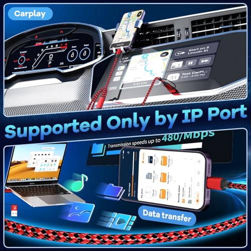 Image of Travel Essentials 3in2 Multi Charging Cable for iPhone Watch Charger,USB A /C to Type C /IP /iWatch Charger,Travel Chargers for Multiple Devices Compatible with iWatch Series&iPhone 16-12 5FT