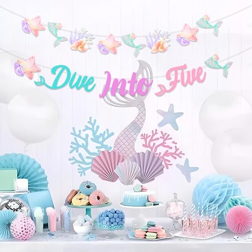 Kit anniversaire sirène sous la mer pour décorer facilement