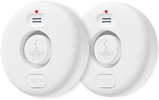 Water Leak Detectors for Home, 2Pcs WD71, 120dB Adjustable Water Leak Alarm for WiFi Gateway/Hub(Gateway Not Included), Wireless Water Sensor Alarms for Kitchen, Bathroom, Laundry and Basement