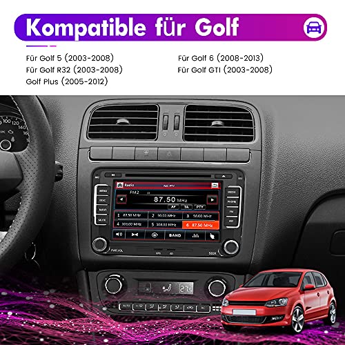 Foto von AWESAFE Radio für VW Golf 5 Golf 6, 2DIN Autoradio mit Mirrorlink, 7 Zoll Touchscreen Monitor, SD, USB, CD DVD und Bluetooth