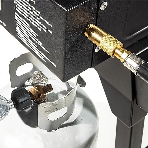 ATKKE 6 Feet Propane Adapter Hose Regulator for Blackstone 17in and 22in Table Top Griddle Gas Griddle, Connect to 20lb Tank