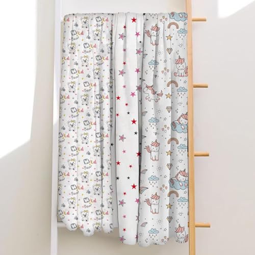 Image of Mee Mee 100% Muslin Cotton Baby Swaddle Wrappers Set (PK-3)| Baby Towel| Soft, Quick-Drying & Highly Absorbent Blanket | Printed Mulmul Swaddle Cloth,Newborn Essentials (Multicolour, 120x100 cm)