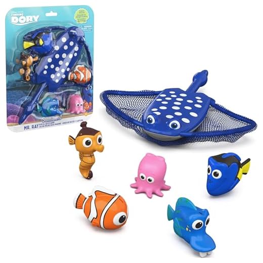 SwimWays Disney Finding Dory Mr. Ray's Dive and Catch Game, Bath Toys and Pool Party Supplies for Kids Ages 5 and Up