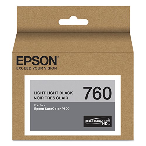 Epson T760920 UltraChrome HD Light Light Black Standard Capacity Cartridge Ink