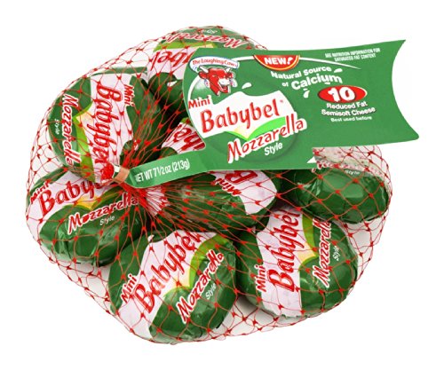 The Laughing Cow Mini Babybel Mozzarella Style Cheeses 7.5OZ (Pack of 12)