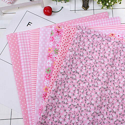 cz hezhu eu Stoffpakete Patchworkstoffe Patchworkstoffe Baumwolle Stoffreste Reste 50x50cm (pink) Cover