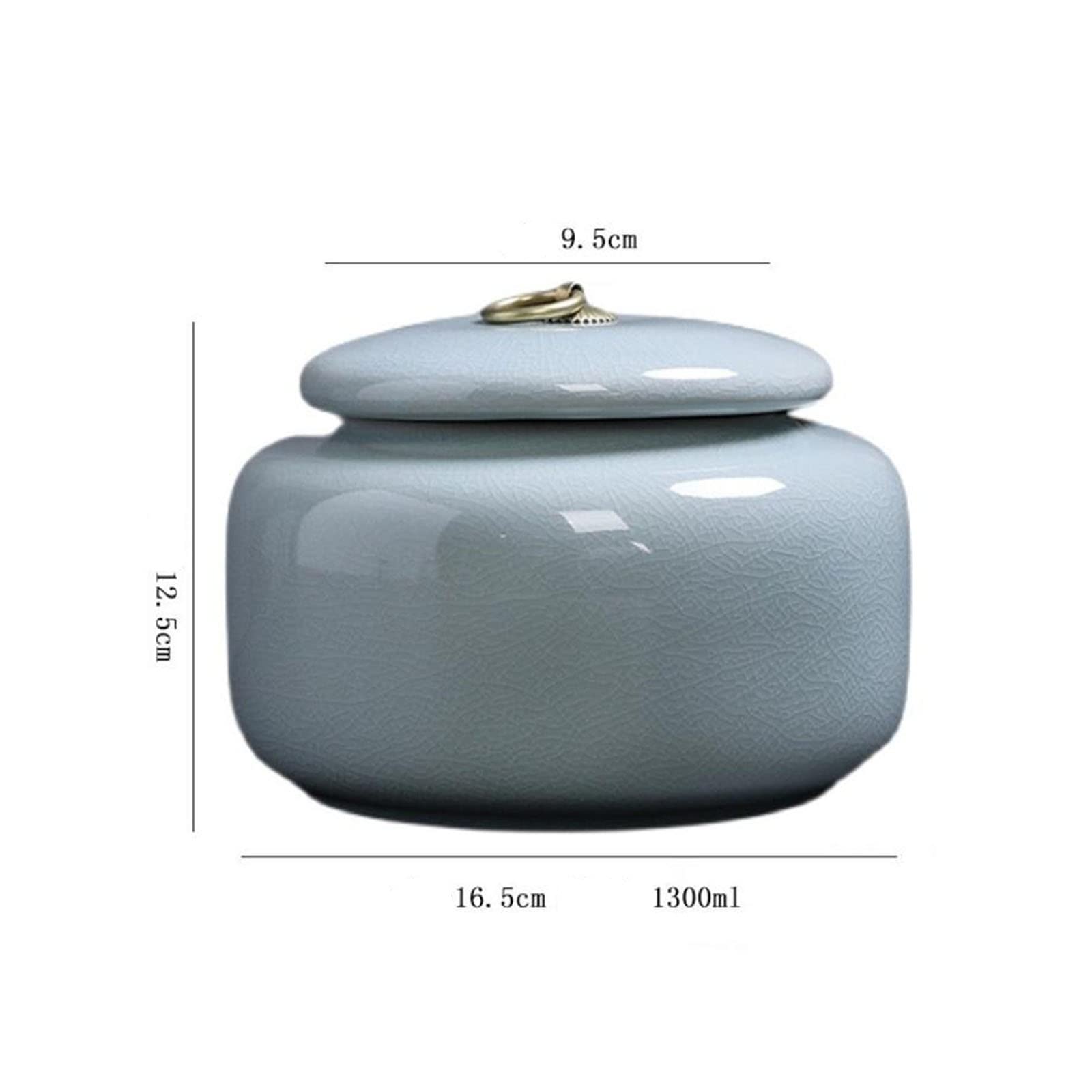 Puszka na herbatę Duży ceramiczny szczelnie zamknięty słoik do przechowywania herbaty Pu-erh Zielona herbata Czarna herbata Domowa herbata Caddy Tea