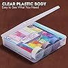 Amazon.com: ISKYBOB 3 Packs Scrapbook Paper Storage Boxes, Clear 6 x 6 ...
