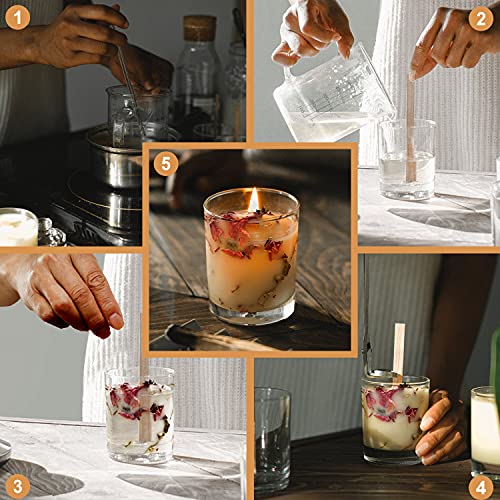 Visgaler 150 Pcs Upgrade Wooden Candle Wicks. Thickened Wood Wicks Made From Cherry Wood. Natural Crackling Wicks, Environmentally-Friendly Smokeless Candle Wicks (50 Set) #TOP5