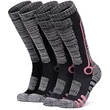 [テスラ] スノーボード スキー靴下 スキーソックス 2足セット 冬 コンプレッション スポーツソックス 男女兼用 [抗菌防臭・吸汗速乾] アウトドアスポーツ 防寒 保温 ソックス メンズ レディース MZS82-JPC_L