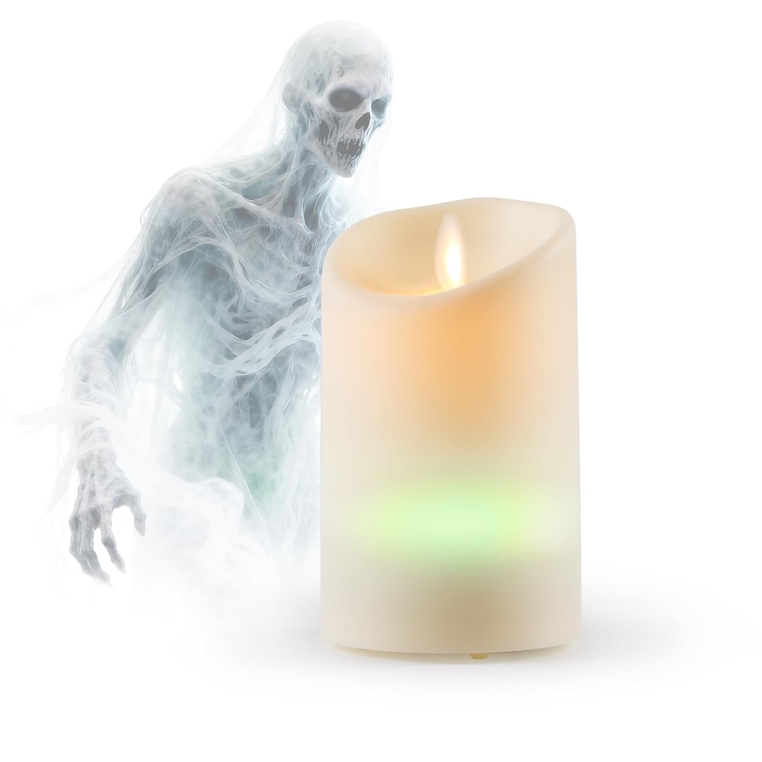 briidea Ghost Hunting Equipment, Paranormal Detection Kit with Simulated Spirit Candle, High-Precision Sensor, Flashing Yellow Light, USB Rechargeable for Haunted House Exploration and Séances