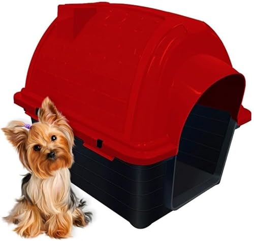 Casinha Pet Iglu N1 para Raças Pequenas – Conforto, Segurança e Estilo para Seu Cachorro (Vermelha,