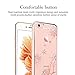 SunbaYouth Phone Case, Clear iPhone 6s Plus Case for Girls, Mini Bling High Heel with Swarovski Element Crystal for iPhone 6 Plus 6S Plus, Transparent Hard PC, Rosegold