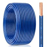 THHN Wire 12 Gauge 50 FT Stranded Copper Wire, Blue