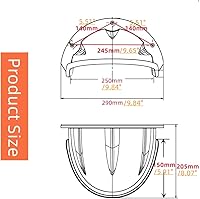 Vista 2 de Universal Sun Rain Shade Vigilancia Cámara Protector Protector Protector para Nest/Anillo/Dome/Bullert Exterior CCTV Cámara de Seguridad Protector