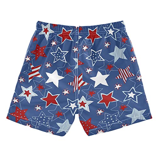 4Th Of July Usa Star Boys Swim Trunks Toddler Beach Swim Board Shorts Swimwear For Kids Swimsuit Bathing Suits #TOP1