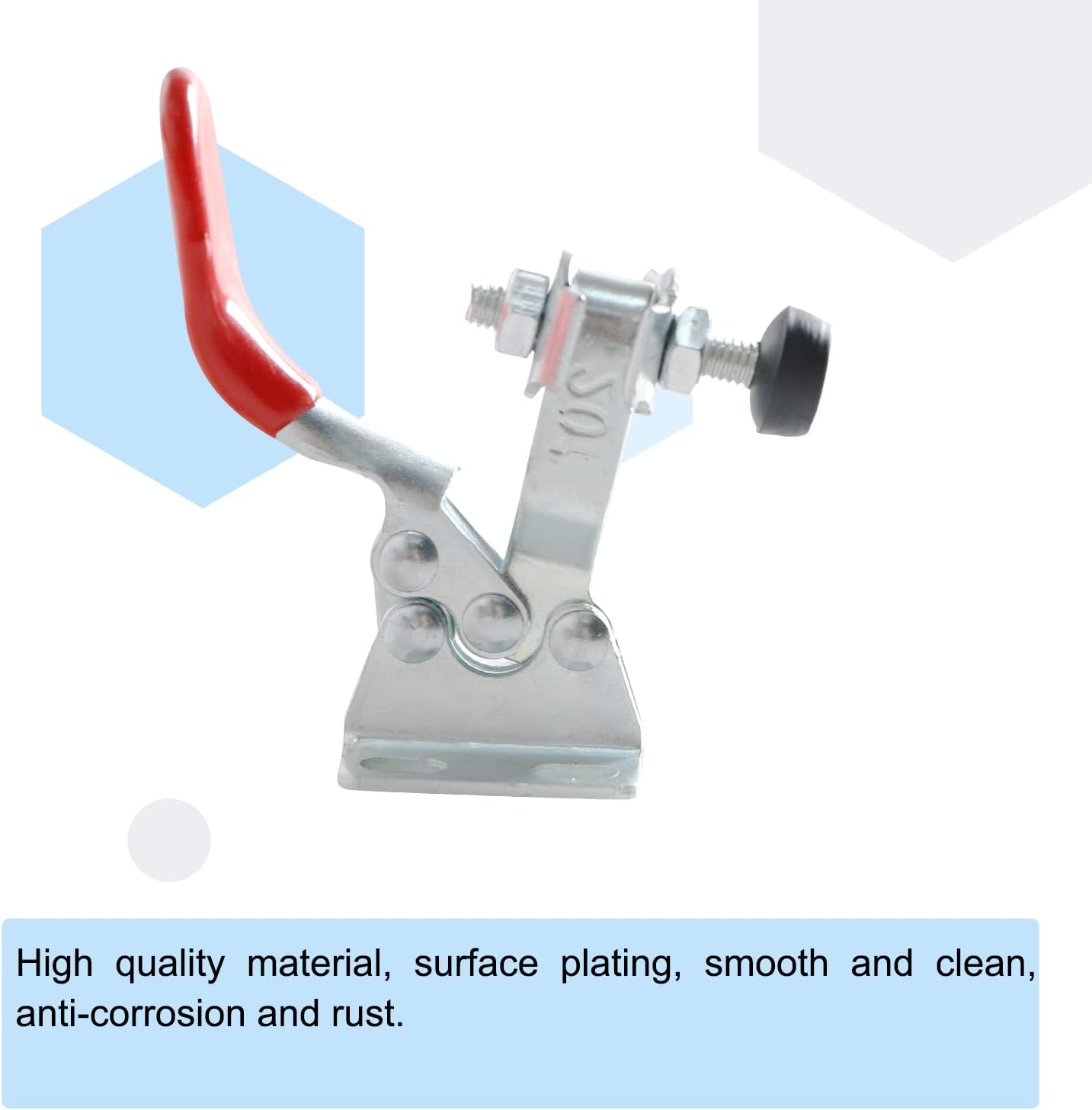 4PCS Carbon Steel Type 201, 60 lbs Clamping Force Quick Clamping Tool, Horizontal Quick Clamp
