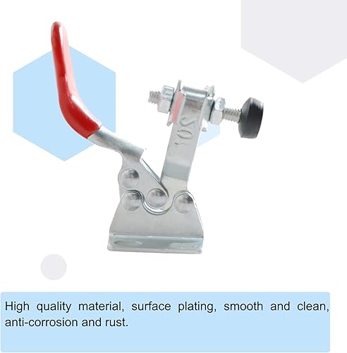 Miniatura 9 de Ohamtes 4 piezas de acero al carbono tipo 201B, 220.5 lbs 220 libras fuerza de sujeción, herramienta de sujeción rápida, abrazadera de bloqueo de